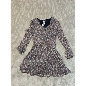Women's Small Sadie & Sage long-sleeve floral mini dress